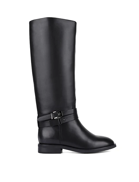 Женские сапоги Attizzare кожаные черные - фото 2 - Miraton