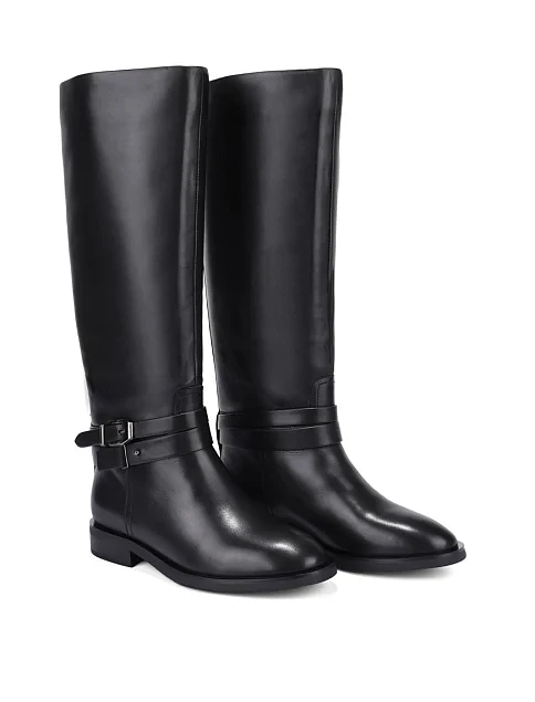 Женские сапоги Attizzare кожаные черные - фото 4 - Miraton