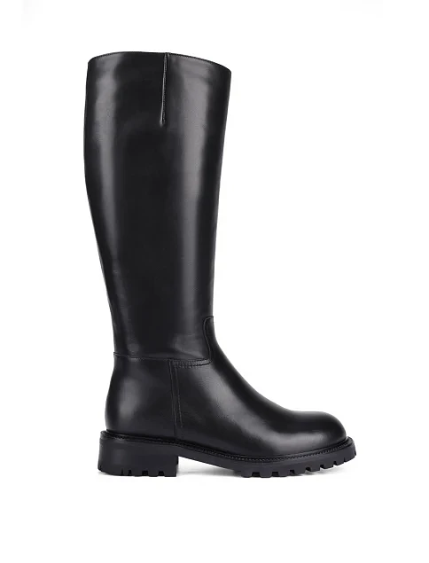 Женские сапоги Attizzare кожаные черные - фото 1 - Miraton