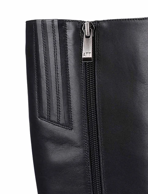 Женские сапоги Attizzare кожаные черные - фото 2 - Miraton