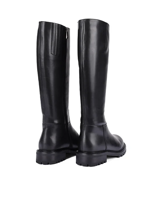 Женские сапоги Attizzare кожаные черные - фото 4 - Miraton