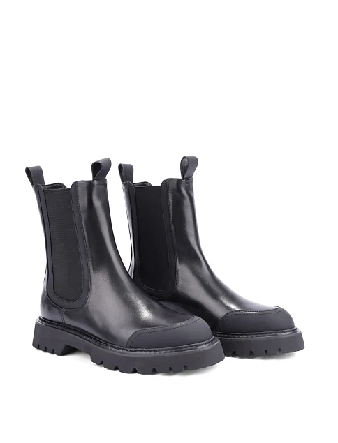 Жіночі черевики челсі Attizzare шкіряні чорні - фото 3 - Miraton