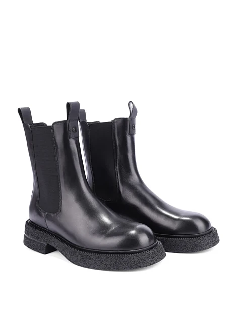 Жіночі черевики челсі Attizzare шкіряні чорні - фото 3 - Miraton