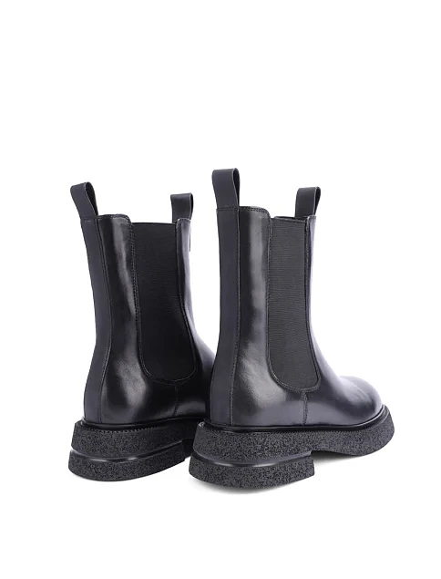 Жіночі черевики челсі Attizzare шкіряні чорні - фото 4 - Miraton