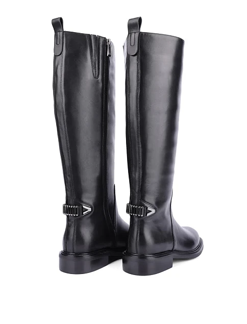 Женские сапоги Attizzare кожаные черные - фото 4 - Miraton