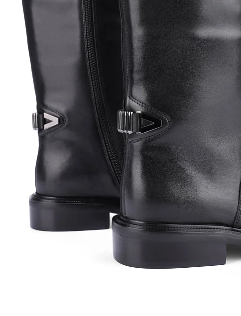 Женские сапоги Attizzare кожаные черные - фото 5 - Miraton