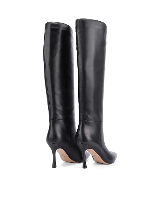 Женские сапоги Mia May кожаные черные - фото 4 - Miraton