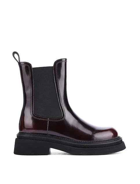 Женские ботинки челси MIRATON кожаные коричневые - фото 1 - Miraton