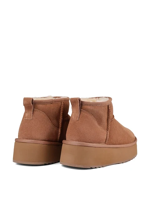 Женские угги челси Attizzare велюровые бежевые - фото 4 - Miraton