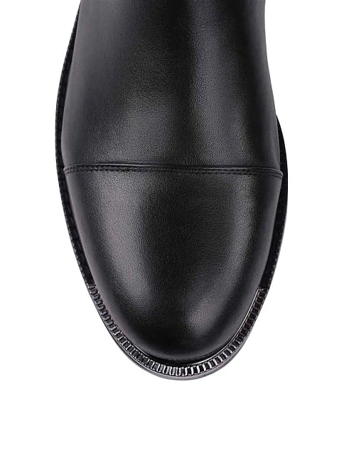 Женские ботфорты Attizzare кожаные черные - фото 4 - Miraton