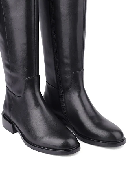 Женские сапоги Attizzare кожаные черные - фото 5 - Miraton