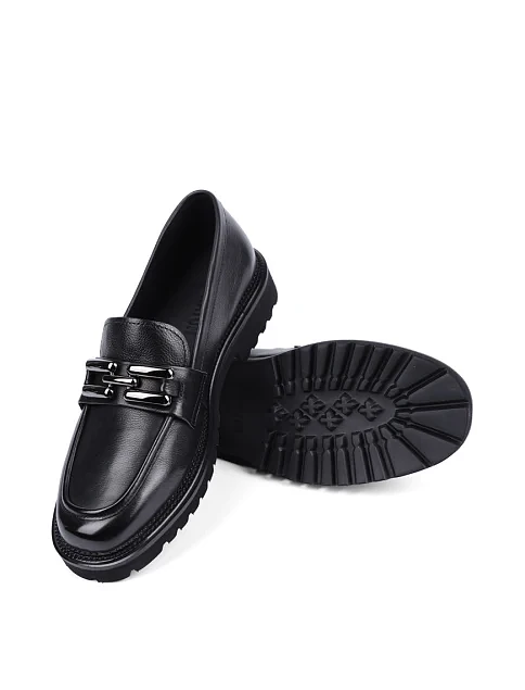 Женские туфли MIRATON кожаные черные - фото 2 - Miraton