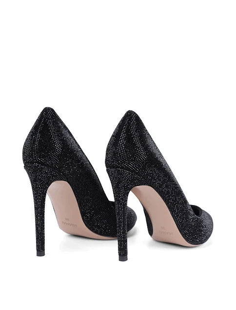 Женские туфли Mia May велюровые черные - фото 4 - Miraton