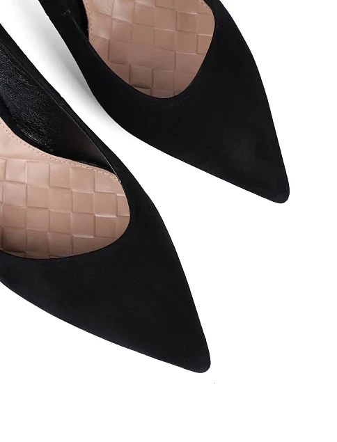 Женские туфли Mia May велюровые черные - фото 5 - Miraton