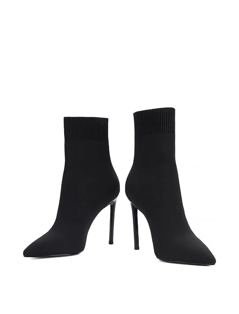 Женские ботинки MIRATON тканевые черные - фото 2 - Miraton