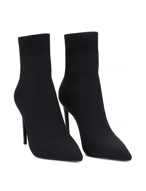 Женские ботинки MIRATON тканевые черные - фото 3 - Miraton