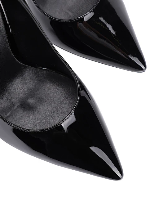 Женские туфли лодочки MIRATON лаковые черные - фото 5 - Miraton