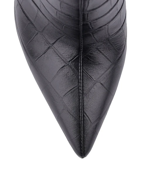 Женские сапоги MIRATON кожаные черные - фото 4 - Miraton