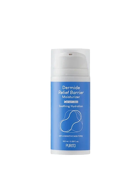 Крем зволожувальний з комплексом керамідів Purito Dermide Relief Barrier Moisturizer 100 ml - фото 1 - Miraton