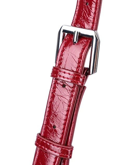 Женская сумка через плечо MIRATON кожаная бордовая - фото 4 - Miraton