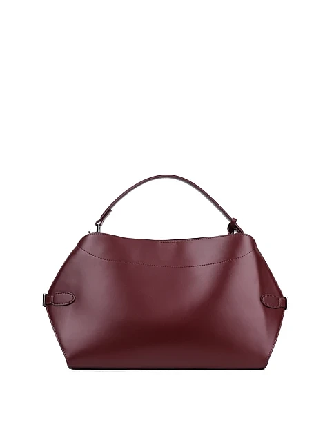 Женская сумка хобо MIRATON замшевая бордовая - фото 4 - Miraton