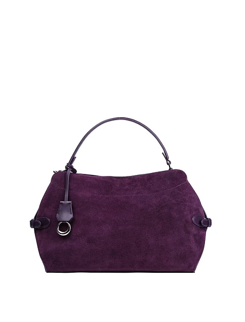 Женская сумка хобо MIRATON замшевая фиолетовая - фото 1 - Miraton