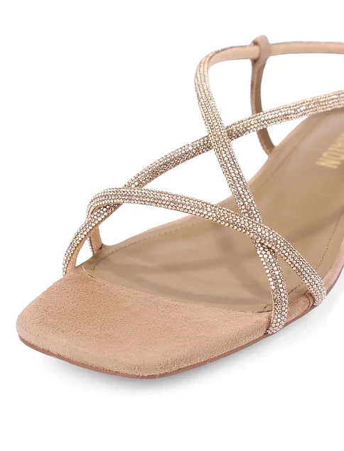 Жіночі сандалі велюрові бежеві - фото 5 - Miraton