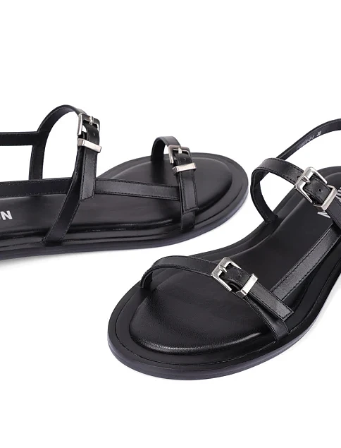 Жіночі сандалі шкіряні чорні - фото 5 - Miraton