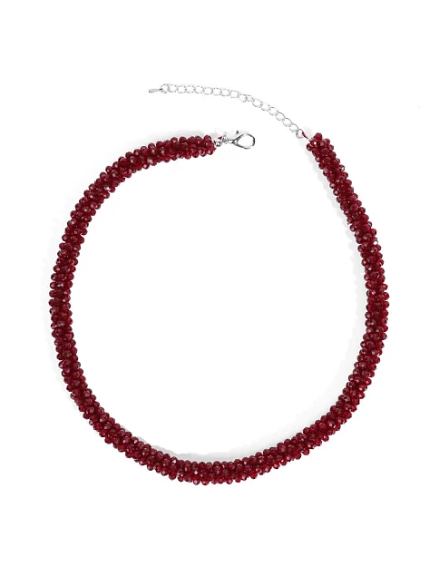 Жгут MIRATON з кристалів бордовий - фото 1 - Miraton