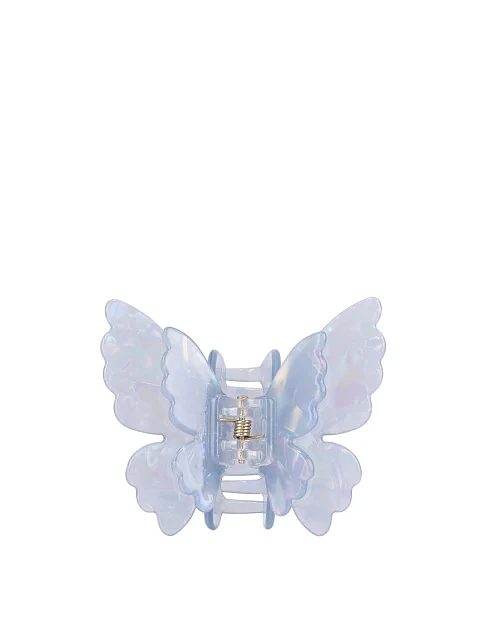 Заколка-краб MIRATON бабочка двойная голубая - фото 1 - Miraton