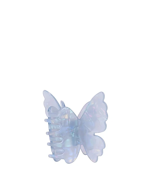 Заколка-краб MIRATON бабочка двойная голубая - фото 2 - Miraton