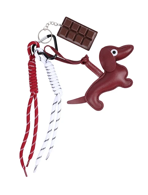 Брелок для сумок MIRATON такса з підвісками - фото 1 - Miraton