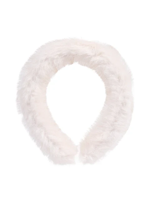 Обруч MIRATON білий з хутром - фото 1 - Miraton