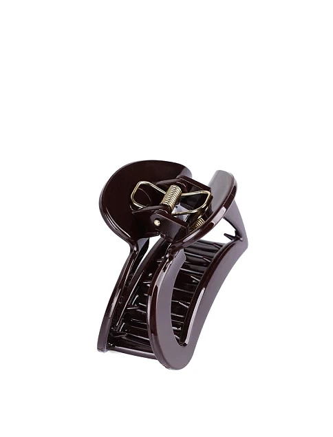 Заколка-краб MIRATON коричневая - фото 2 - Miraton