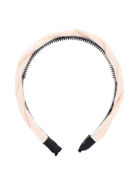 Обруч MIRATON білий в'язаний - фото 1 - Miraton