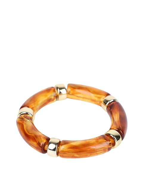 Браслет MIRATON акриловый янтарно-золотистый - фото 1 - Miraton