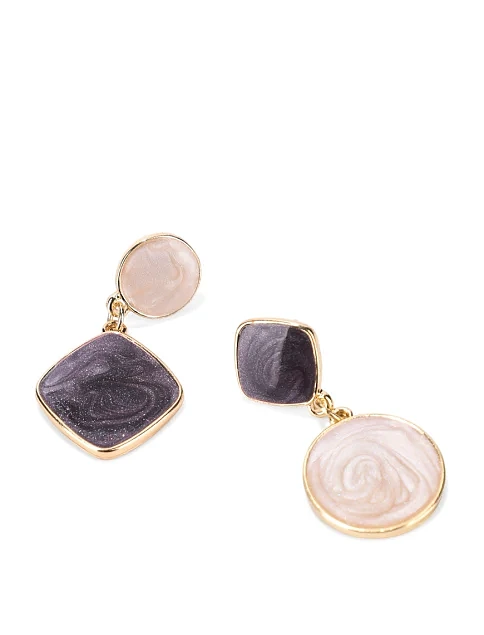 Серьги подвески с цветными вставками - фото 2 - Miraton