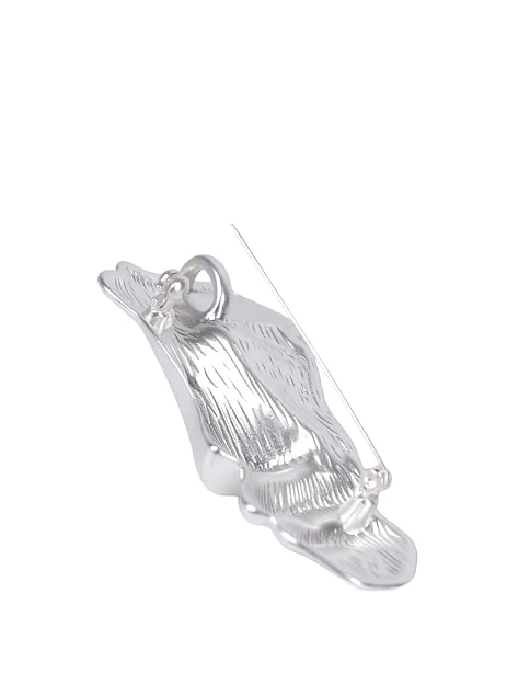 Брошка MIRATON винтажная маска серебристая - фото 2 - Miraton