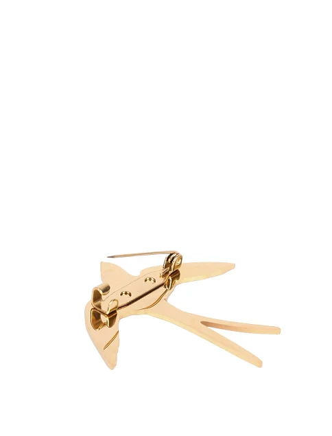 Брошка MIRATON ласточка золотистая - фото 2 - Miraton