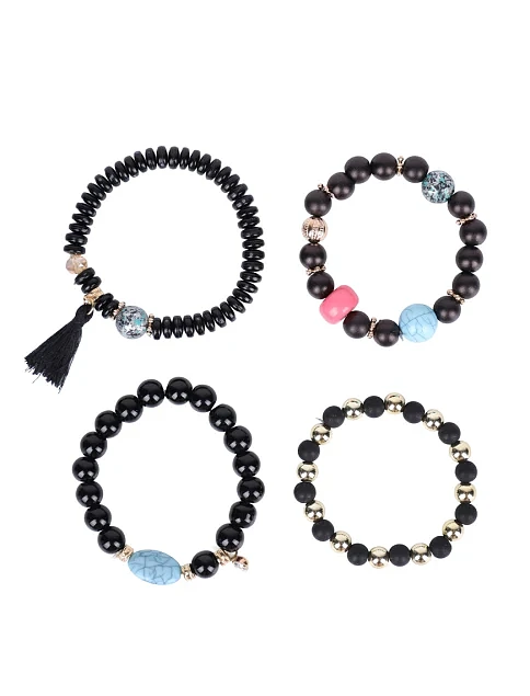 Микс 4-х браслетов MIRATON разноцветные - фото 2 - Miraton