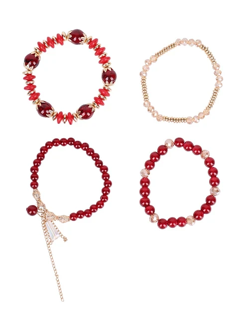 Микс 4-х браслетов MIRATON разноцветные - фото 2 - Miraton