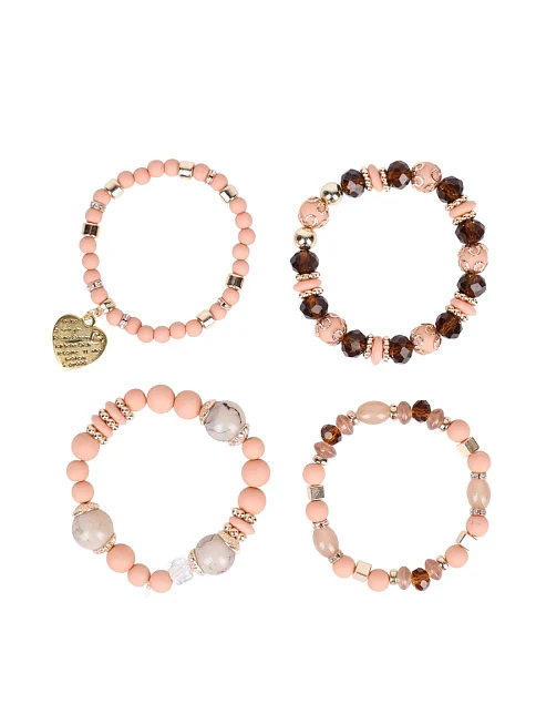 Мікс 4-х браслетів MIRATON різнокольорові - фото 2 - Miraton