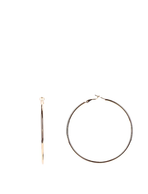 Сережки конго великі в позолоті - фото 1 - Miraton