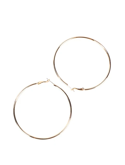 Сережки конго великі в позолоті - фото 2 - Miraton