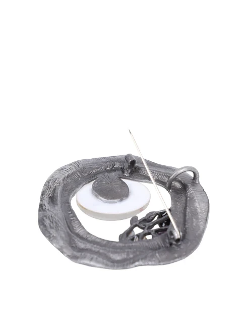 Брошка MIRATON серебристая - фото 2 - Miraton