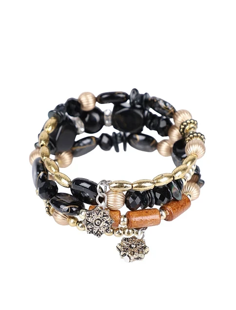 Браслет MIRATON багатошаровий з намистин - фото 2 - Miraton