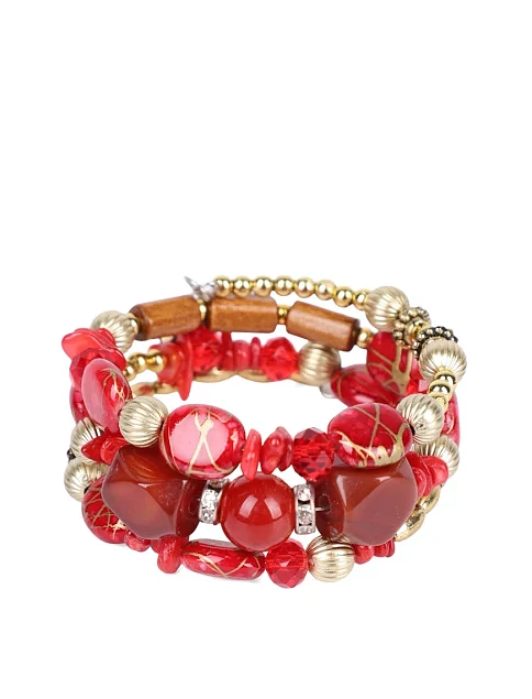 Браслет MIRATON багатошаровий з намистин - фото 1 - Miraton