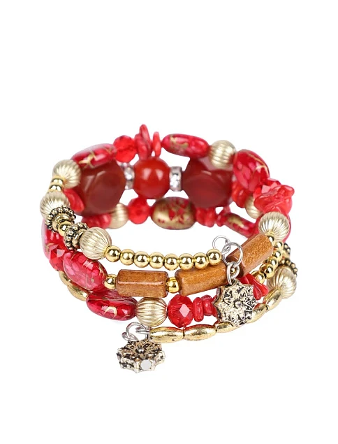 Браслет MIRATON багатошаровий з намистин - фото 2 - Miraton