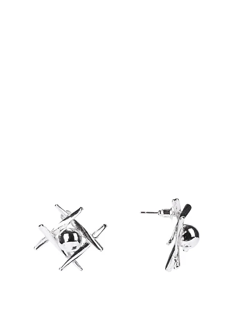 Сережки пусети в сріблі - фото 1 - Miraton