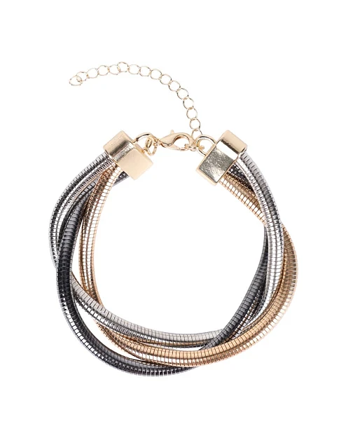 Браслет MIRATON трехцветный на замочке - фото 2 - Miraton